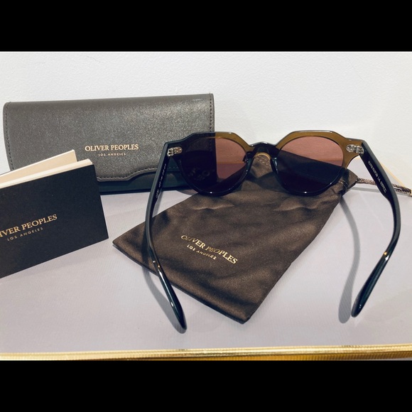 Oliver Peoples Brown Irven Sunglasses lightly used in case - Picture 8 of 16